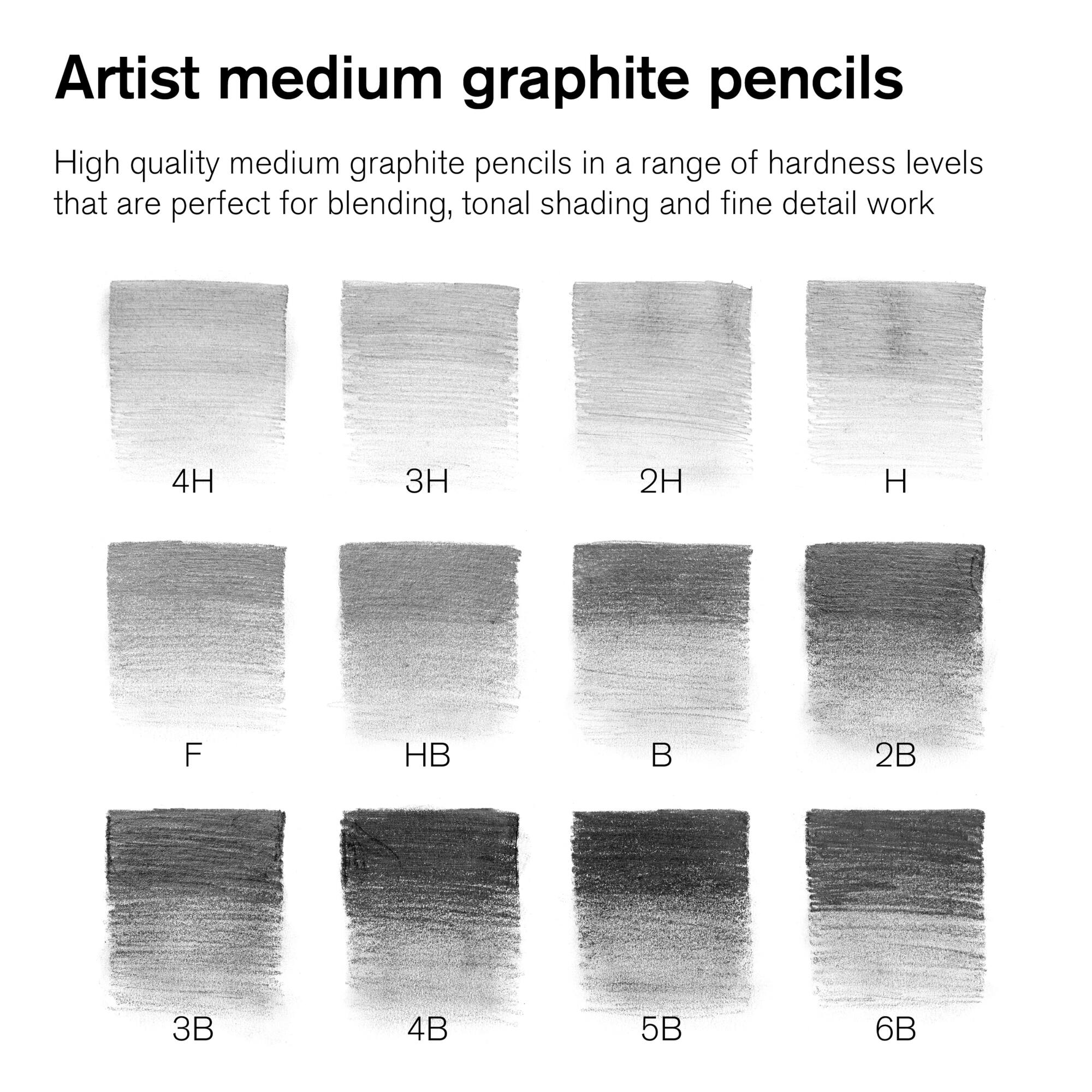 6 Packs: 12 ct. (72 total) Winsor & Newton™ Studio Collection™ Graphite Pencil Tin Set